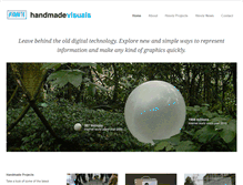 Tablet Screenshot of handmadevisuals.com